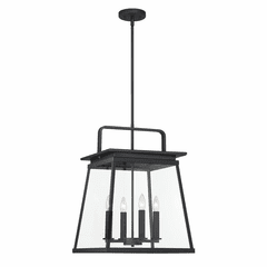 Great Outdoors Isla Vista 4 Light Outdoor Hanging - Coal - 73216-66A