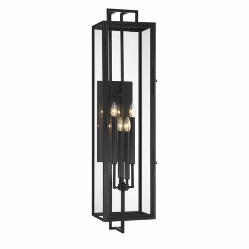 Great Outdoors Knoll Road 4 Light Wall Mount - Coal - 73333-66A