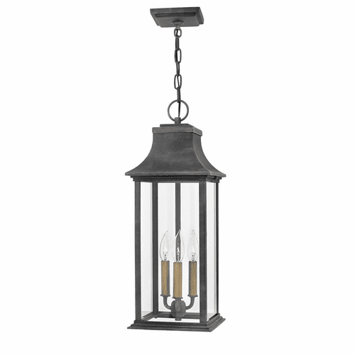 Hinkley Adair Outdoor Hanging Light - Aged Zinc - 2932DZ-LL