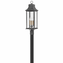 Hinkley Adair Outdoor Post Mount - Aged Zinc - 2931DZ-LL