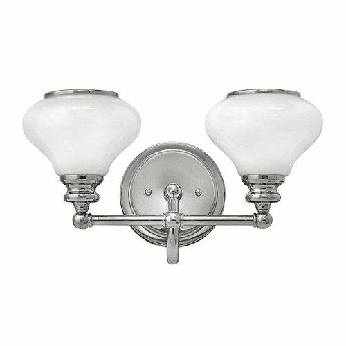 Hinkley Ainsley 2-LT Bath Light - Polished Nickel - 56552PN