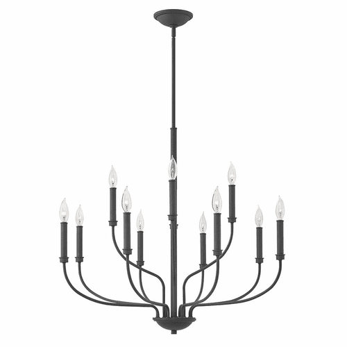 Hinkley Alister Two Tier Chandelier - Buckeye Bronze - 3078KZ