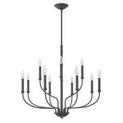 Hinkley Alister Two Tier Chandelier - Buckeye Bronze - 3078KZ