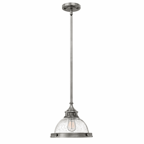 Hinkley Amelia Stem Hung Mini-Pendant - Polished Antique Nickel - 3123PL