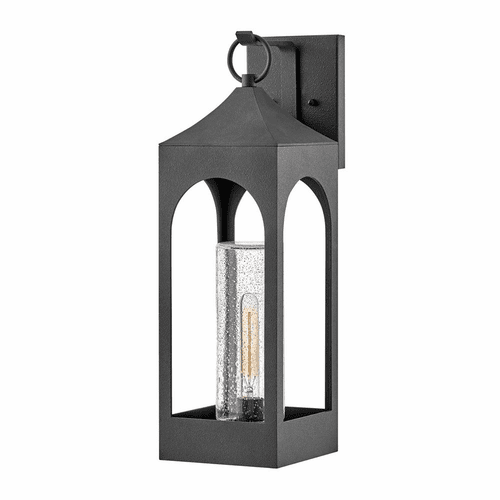 Hinkley Amina Outdoor Large Wall Mount Lantern - Distressed Zinc - 18085DSZ