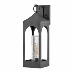 Hinkley Amina Outdoor Large Wall Mount Lantern - Distressed Zinc - 18085DSZ