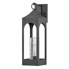 Hinkley Amina Outdoor Medium Wall Mount Lantern - Distressed Zinc - 18084DSZ