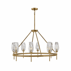 Hinkley Ana Large Single Tier Chandelier - Heritage Brass - 38258HB
