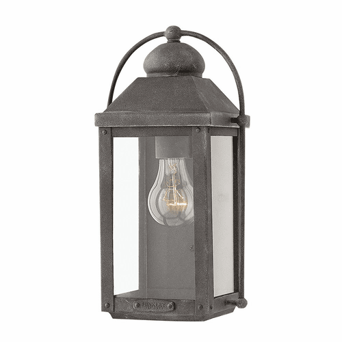 Hinkley Anchorage Outdoor Small Wall Mount - Aged Zinc - 1850DZ