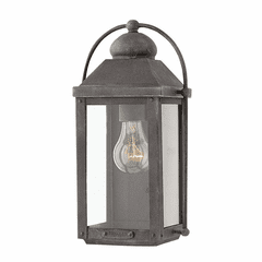 Hinkley Anchorage Outdoor Small Wall Mount - Aged Zinc - 1850DZ