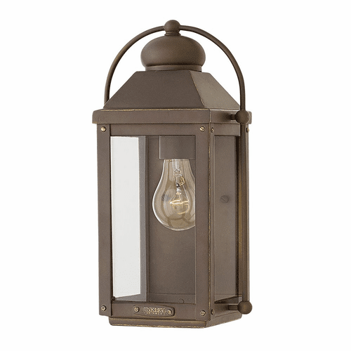 Hinkley Anchorage Outdoor Small Wall Mount - Light Oiled Bronze - 1850LZ