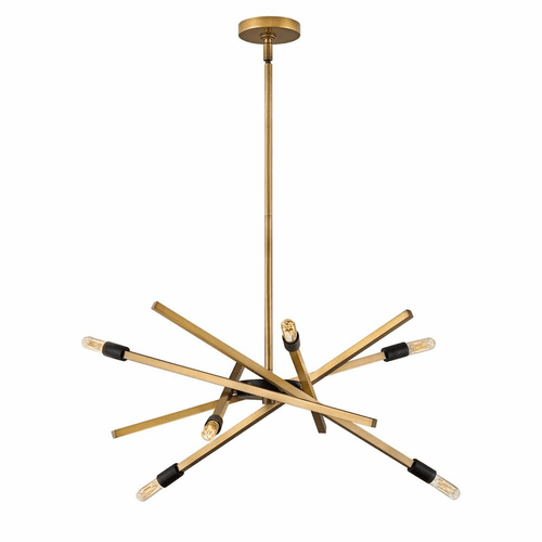 Hinkley Archer Chandelier - Heritage Brass - 4765HB