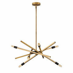 Hinkley Archer Chandelier - Heritage Brass - 4765HB