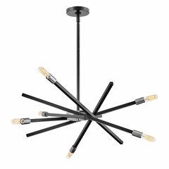 Hinkley Archer Chandelier - Satin Black - 4765SK