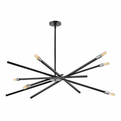 Hinkley Archer Chandelier - Satin Black - 4766SK