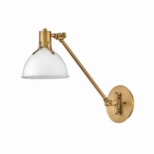 Hinkley Argo 1-LT Small Wall Sconce - Polished White - 3480PT