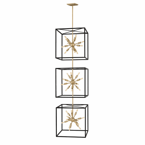 Hinkley Aros Three Tier Chandelier - Black - 46318BLK