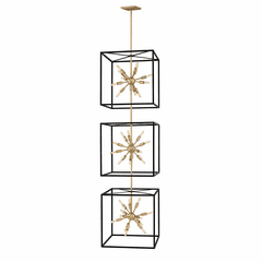 Hinkley Aros Three Tier Chandelier - Black - 46318BLK