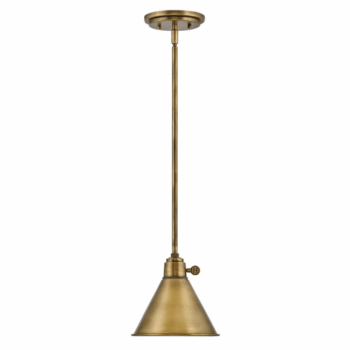 Hinkley Arti Small Pendant - Heritage Brass - 3697HB