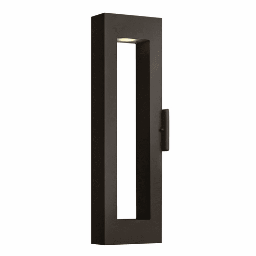 Hinkley Atlantis Outdoor Large Wall Mount Lantern - Satin Black - 1644SK-LL