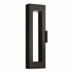 Hinkley Atlantis Outdoor Large Wall Mount Lantern - Satin Black - 1644SK-LL