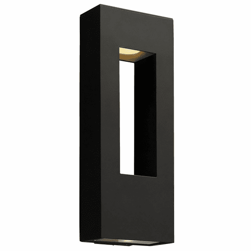 Hinkley Atlantis Outdoor Large Wall Mount Lantern - Satin Black - 1649SK-LL