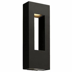 Hinkley Atlantis Outdoor Large Wall Mount - Satin Black - 1649SK