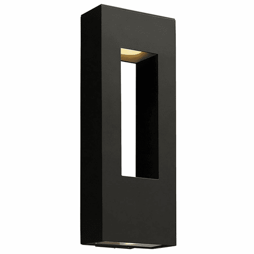 Hinkley Atlantis Outdoor Large Wall Mount - Satin Black - 1649SK-LED