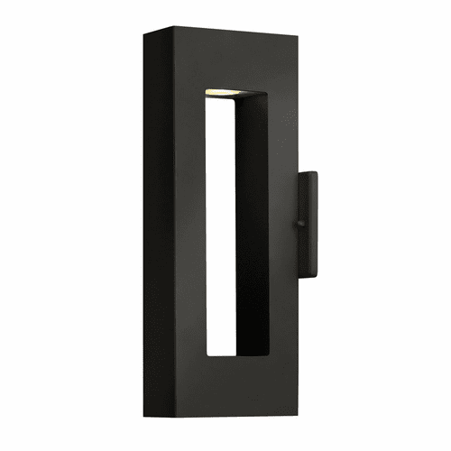 Hinkley Atlantis Outdoor Medium Wall Mount Lantern - Satin Black - 1640SK-LL