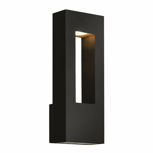 Hinkley Atlantis Outdoor Medium Wall Mount Lantern - Satin Black - 1648SK-LL