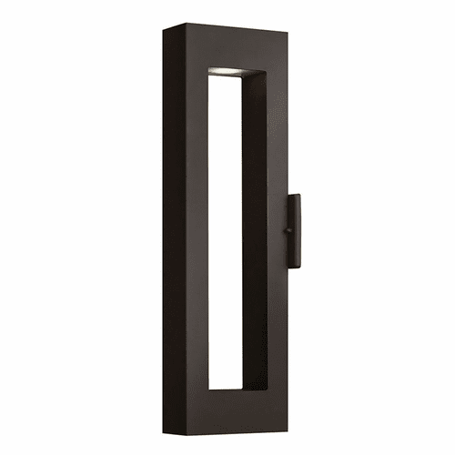 Hinkley Atlantis Outdoor Medium Wall Mount - Satin Black - 1644SK-LED