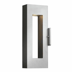 Hinkley Atlantis Outdoor Small Wall Mount - Titanium - 1640TT-LED