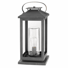 Hinkley Atwater Outdoor Medium Pier Mount Lantern - Ash Bronze - 1167AH-LL Hinkley Atwater Outdoor Medium Pier Mount Lantern - Ash Bronze - 1167AH-LL