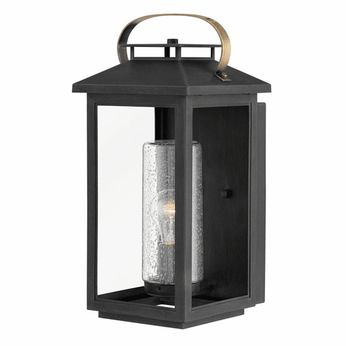 Hinkley Atwater Outdoor Medium Wall Mount Lantern - Black - 1164BK-LL