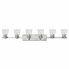 Hinkley Avon 6-LT Bath Light - Chrome with Clear Glass - 5556CM-CL