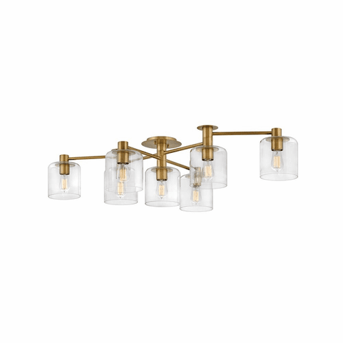 Hinkley Axel Extra Large Semi-Flush Mount - Heritage Brass - 4513HB