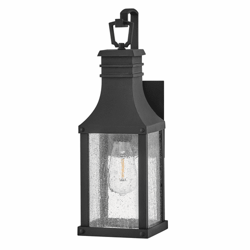 Hinkley Beacon Hill 1-LT Small Wall Mount Lantern - Museum Black - 17460MB