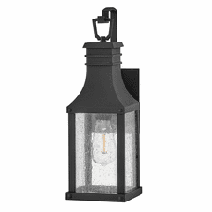 Hinkley Beacon Hill 1-LT Small Wall Mount Lantern - Museum Black - 17460MB