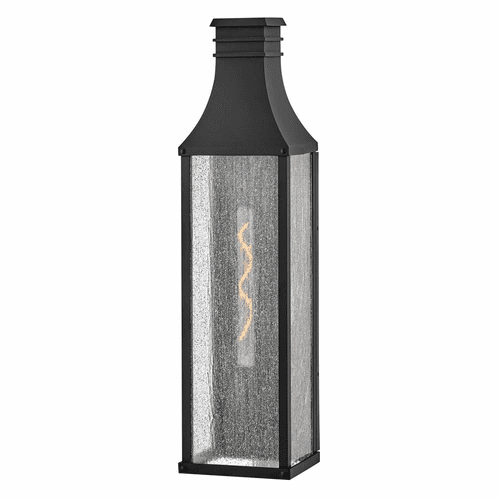 Hinkley Beacon Hill 1-LT Tall Wall Mount Lantern - Museum Black - 17469MB-LL