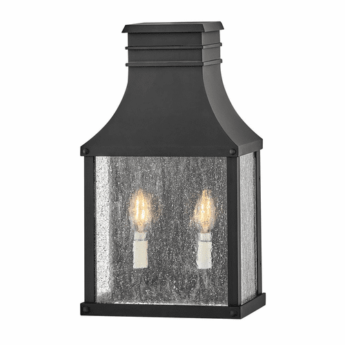 Hinkley Beacon Hill 2-LT Medium Wall Mount Lantern - Museum Black - 17466MB