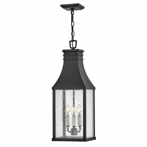 Hinkley Beacon Hill 3-LT Medium Hanging Lantern - Museum Black - 17462MB