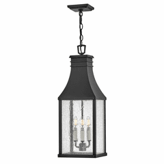Hinkley Beacon Hill 3-LT Medium Hanging Lantern - Museum Black - 17462MB
