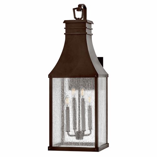 Hinkley Beacon Hill 4-LT XL Wall Mount Lantern - Blackened Copper - 17468BLC
