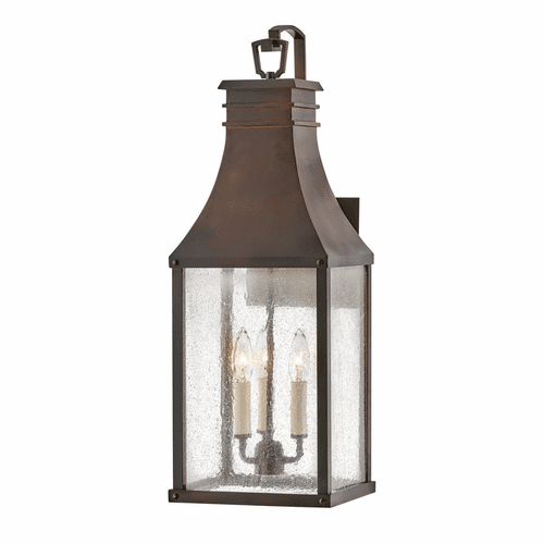 Hinkley Beacon Hill Outdoor Large Wall Mount Lantern - Blackened Copper - 17465BLC