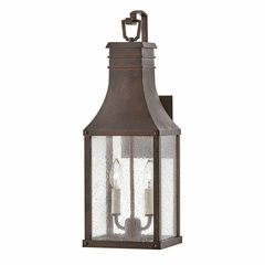 Hinkley Beacon Hill Outdoor Med Wall Mount Lantern - Blackened Copper - 17464BLC