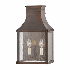 Hinkley Beacon Hill Outdoor Med Wall Mount Lantern - Blackened Copper - 17466BLC