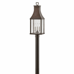 Hinkley Beacon Hill Outdoor Post Top/Pier Mount Lantern - Blcknd Copper - 17461BLC