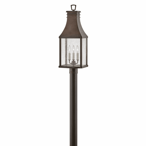 Hinkley Beacon Hill Outdoor Post Top/Pier Mount Lantern - Blcknd Copper - 17461BLC