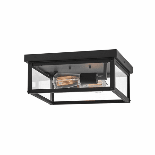 Hinkley Beckham Medium Outdoor Flush Mount - Black - 12193BK
