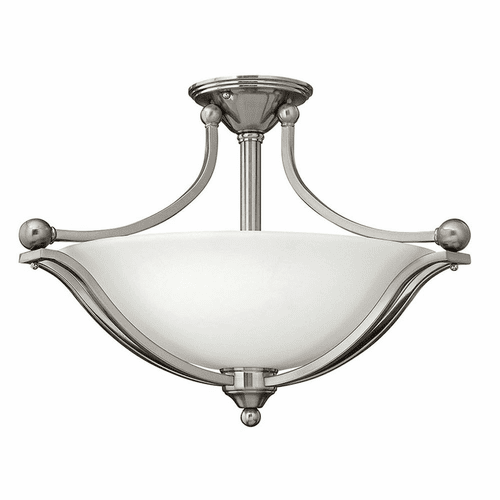 Hinkley Bolla Semi-Flush Mount - Brushed Nickel - 4669BN-LED
